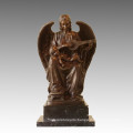 Mythology Statue The Goddess Angle Bronze Sculpture TPE-916